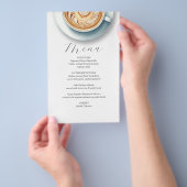 Pink Coffee Shop Menu Design (Hand)