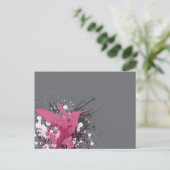 Pink Colibri Briefkaart (Staand voorkant)