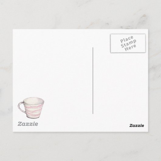 Pink Collection Postcard Briefkaart (Achterkant)