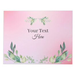 Pink color custom text  notitieblok