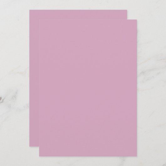 Pink Color Kaart (Voorkant / Achterkant)