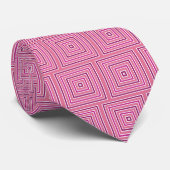 PINK COLOR SQUARES stropdas (Opgerold)