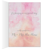 PINK COLUMBINE FLOWER WATERVERF SPLASH (Binnen (Rechts))