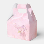 PINK COLUMBINE FLOWER WATERVERF SPLASH BEDANKDOOSJES (Achterkant)