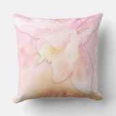 PINK COLUMBINE FLOWER WATERVERF SPLASH KUSSEN (Achterkant)