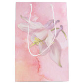 PINK COLUMBINE FLOWER WATERVERF SPLASH MEDIUM CADEAUZAKJE (Voorkant)