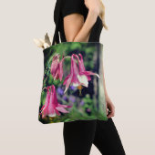 Pink Columbine Flowers Close Up  Tote Bag (Dichtbij)