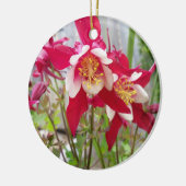Pink Columbines-Ornament Keramisch Ornament (Links)