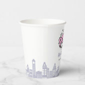 Pink Comics Book Superhero Verjaardag Papieren Bekers (Rechts)