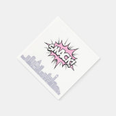 Pink Comics Book Superhero Verjaardag Servet (Hoek)