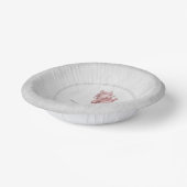 Pink Conch Shell Wedding Paper Bowls Papieren Kommen (Gebogen)