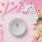 Pink Conch Shell Wedding Paper Bowls Papieren Kommen (Feest)