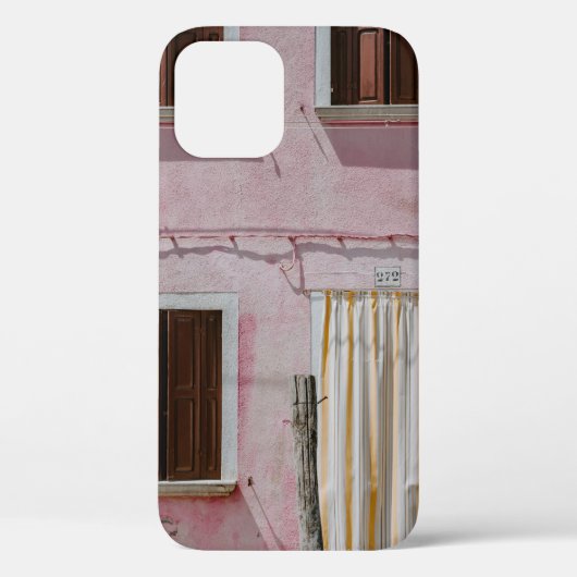 PINK CONCRETE HUIS MET DRIE VENSTERS EN ÉÉN DOO Case-Mate iPhone CASE (Achterkant)