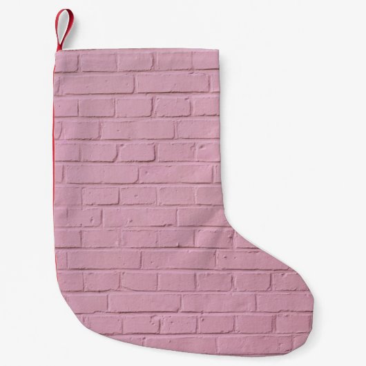 PINK CONCRETE WALL KLEINE KERSTSOK (Voorkant)