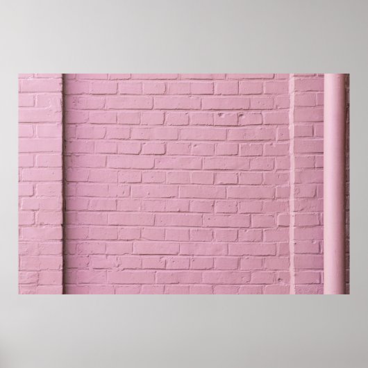 PINK CONCRETE WALL POSTER (Voorkant)