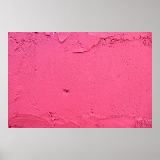 PINK CONCRETE WALL TIJDENS DAG POSTER (Voorkant)
