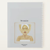 Pink Cone Flowers Massage SelfCare Bloemenjournaal Planner (Achterkant)