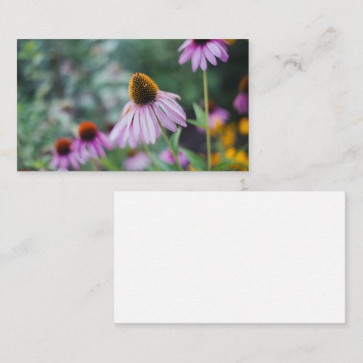 Pink Coneflower Garden Visitekaartje (Voorkant / Achterkant)