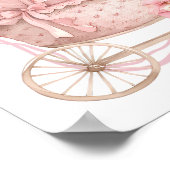 Pink Coquette Baby Carriage Late Diapers Poster (Hoek)