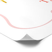 Pink Coquette Baby Clothes Berry Favors Poster (Hoek)