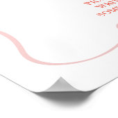 Pink Coquette Baby Clothes Late Diapers Poster (Hoek)