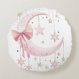 Pink Coquette Baby Rond Kussen