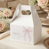 Pink Coquette Bow Baby Shower Bedankdoosjes