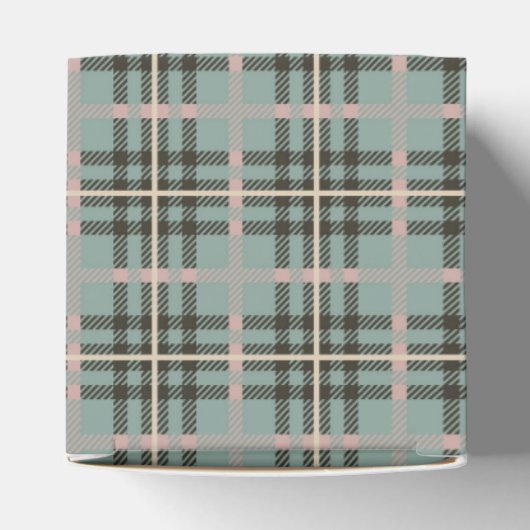 Pink Coquette Bow Bear Baby Shower Favor Box Bedankdoosjes (Bovenkant)