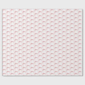 Pink Coquette Bow Birthday Party  Cadeaupapier (Vlak)