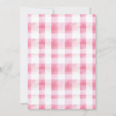 Pink Coquette Bow Boho Girl Chicken Birthday Party Kaart (Achterkant)