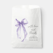 Pink Coquette Bow Bridal Shower Thank You Bedankzakje (Voorkant)