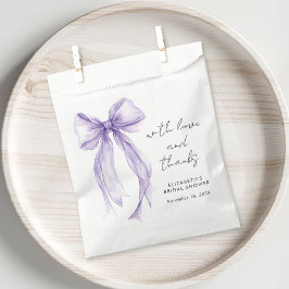 Pink Coquette Bow Bridal Shower Thank You Bedankzakje