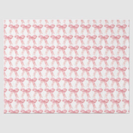 Pink Coquette Bow Tissuepapier