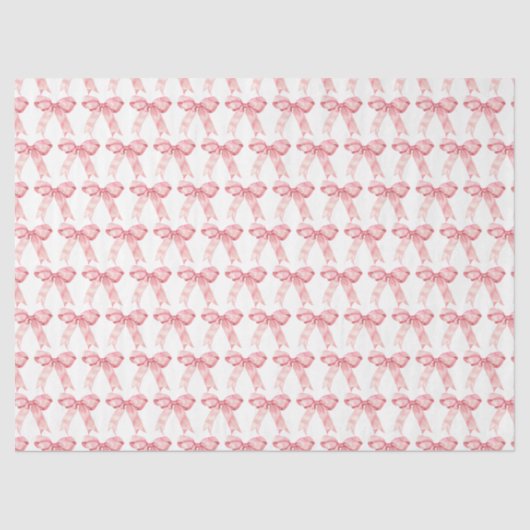 Pink Coquette Bow Tissuepapier (Voorkant)