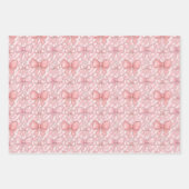 Pink Coquette Candy Cane Inpakpapier Vel (Voorkant 3)