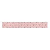Pink Coquette Candy Cane Pattern Holiday Grosgrain Lint (Voorkant)