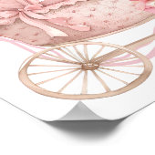 Pink Coquette Carriage How Big Is Mom Belly Sign Poster (Hoek)