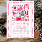 Pink Coquette Christmas Favorite Things Holiday Kaart