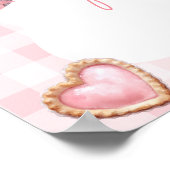 Pink Coquette Cutie Pie First Birthday Welcome Poster (Hoek)