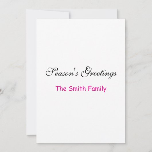 Pink Coquette Deer Vintage Christmas  Kaart (Achterkant)