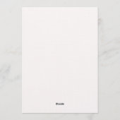 Pink Coquette Elegant Baby Shower Kaart (Achterkant)