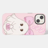 Pink Coquette Ghost iPhone Hoesje (Achterkant horizontaal)