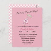 Pink Coquette Golf "Laatste Swing Voor De Ring" Briefkaart (Voorkant / Achterkant)