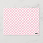 Pink Coquette Golf "Laatste Swing Voor De Ring" Briefkaart (Achterkant)