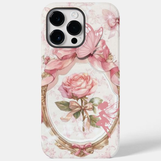 Pink Coquette iPhone Case – Feminine Softcore (Achterkant)