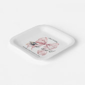 Pink Coquette She Did It Square Papieren Bordje (Gebogen)