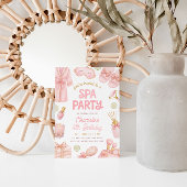 Pink Coquette Spa Party Birthday Kaart