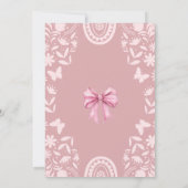 Pink Coquette Talavera Cielito Lindo Baby Shower Kaart (Achterkant)