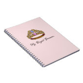 Pink Coquette Tiara & Bow Spiral Notebook Notitieboek (Rechterzijde)
