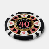 Pink Coral Casino Chip Las Vegas - Verjaardag (Enkel)